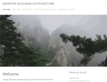 Tablet Screenshot of jennifershulmanacupuncture.com